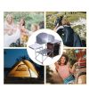 Double-decker Camping Portable Storage Rack Barbecue Table