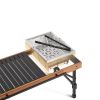 Outdoor Collapsible Multipurpose Camping Barbecue Picnic Beech Wood Table