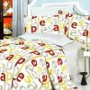 Blancho Bedding - Apple Letter, 100% Cotton 5PC Comforter Set, King Size