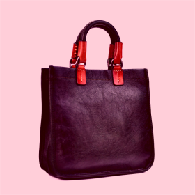 Large Square Handbag Shoulder Messenger Bag (Color: Black)