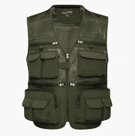 Multipurpose Indoor Outdoor Multiple Pocket Vest (Option: Army Green-L)