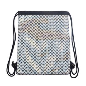 Sequins Drawstring Backpack Outdoor Medium Soft (Option: Laser Silver-Below 20L)