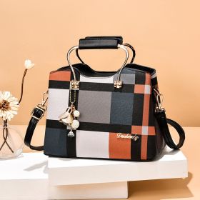 Elegant Large Capacity Fashion Women's Handbag (Option: Square Black Color)