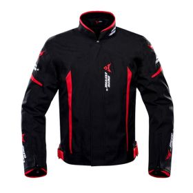 Breathable Rain And Wind Resistant Motorcycle Jacket (Option: Red-M)
