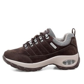 Casual Air Cushion Sole Sneakers (Option: Brown-39)