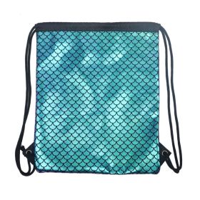 Sequins Drawstring Backpack Outdoor Medium Soft (Option: Laser Blue-Below 20L)