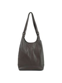 Genuine Leather Simple Stylish And Versatile Portable Shoulder Bag (Option: 8735 Brown)