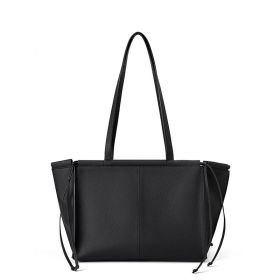 Large Capacity New Trendy High-grade Fashion Shoulder Bag For Women (Option: Black Small Size)