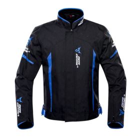 Breathable Rain And Wind Resistant Motorcycle Jacket (Option: Blue-L)