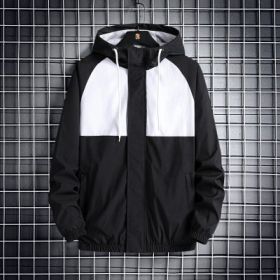 Fashionable Hooded Casual Jacket (Option: Black-4XL)