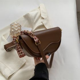 Design Women's Cross-body Bag One Shoulder (Color: Brown)