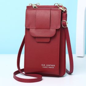 Women's Messenger Bag Simple Mini Shoulder Bag (Color: Red)