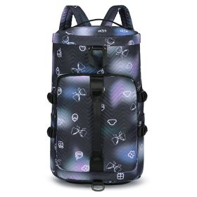 Women's Sports Swimming Workout Travel Bag (Color: Black)