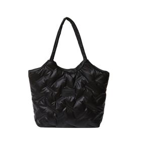 Down Shoulder Handbag For Women (Color: Black)