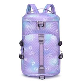 Women's Sports Swimming Workout Travel Bag (Color: Purple)