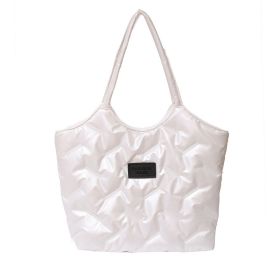 Down Shoulder Handbag For Women (Color: White)