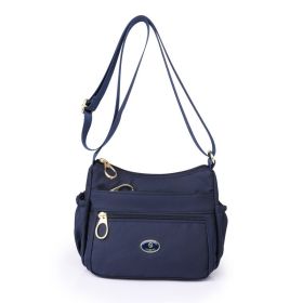 Women's Simple Fashion Large Capacity Shoulder Messenger Bag (Color: Dark Blue)