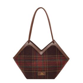 Fashion Women's Shoulder Tote Bag (Color: Brown)