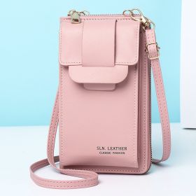 Women's Messenger Bag Simple Mini Shoulder Bag (Color: Pink)