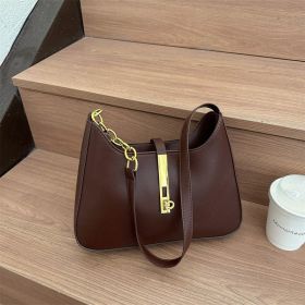 High-grade Stylish Good Texture Shoulder Bag (Color: Brown)