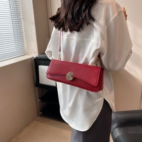 Women's Design Messenger Bag Shoulder (Color: Red)