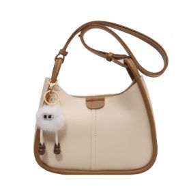 Women's Fashionable Shoulder Messenger Bag (Option: Beige Khaki Without Pendant)