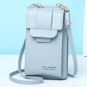 Women's Messenger Bag Simple Mini Shoulder Bag (Color: Blue)