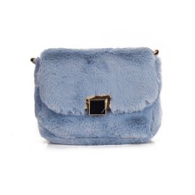 Women's Fashion Simple Shoulder Crossbody Chain Bag (Color: Blue)