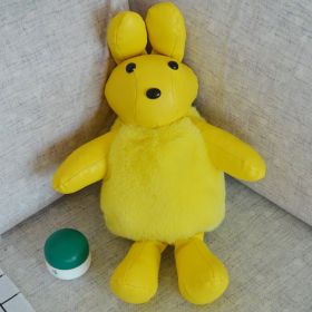 Women's Cute Fashion Plush Crossbody Bag (Color: Yellow)