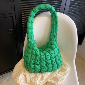 Women's Fashion Casual And Lightweight Large Capacity Dumpling Bag (Color: Green)