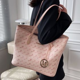 Women's Large-capacity Shoulder Tote Bag (Color: Pink)