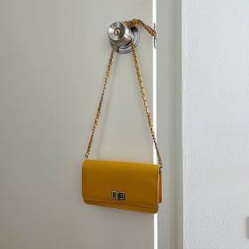 Simple Fashion Chain Small Square Bag (Color: Yellow)
