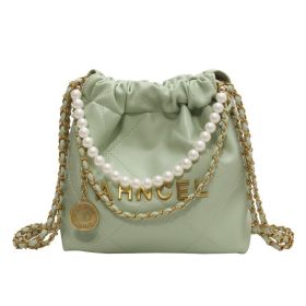 Women's Diamond Chain Messenger Bag Pearl (Color: Green)