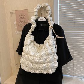 Women's Fashion Large Capacity Shoulder Messenger Bag (Color: White)