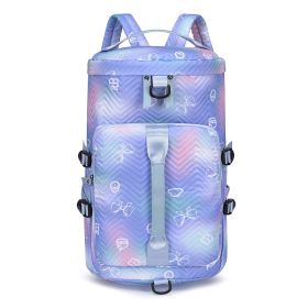 Women's Sports Swimming Workout Travel Bag (Color: Blue)