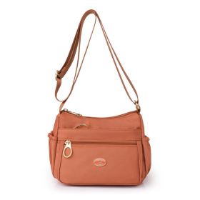 Women's Simple Fashion Large Capacity Shoulder Messenger Bag (Color: Orange)