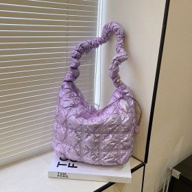 Women's Fashion Large Capacity Shoulder Messenger Bag (Color: Purple)