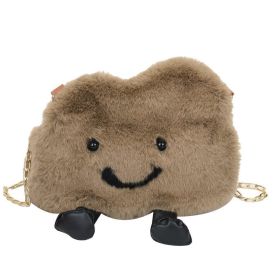 Women's Fashion Plush Cloud Shoulder Bag (Color: Khaki)