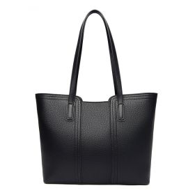Women's Handbag Large Capacity Shoulder (Color: Black)