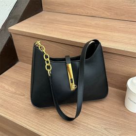 High-grade Stylish Good Texture Shoulder Bag (Color: Black)