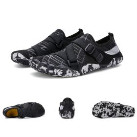 Fitness Yoga Outdoor Large Size Hiking Shoes (Option: A026 black-43)