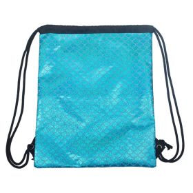 Sequins Drawstring Backpack Outdoor Medium Soft (Option: Matte Blue-Below 20L)