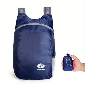 Vanaheimr Lightweight Foldable Backpack (Color: Dark Blue)