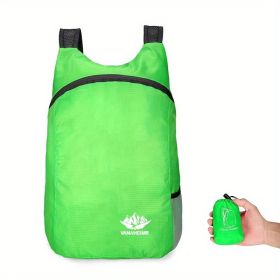 Vanaheimr Lightweight Foldable Backpack (Color: Solid Green)