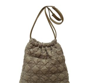 Diamond Bucket Fashion Pleated Crossbody Bag (Color: Green)