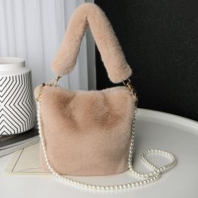Designer Winter Fashion Handbags (Color: Khaki)