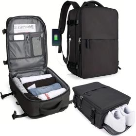 Large Capacity Multifunctional Backpack (Option: Black-Small Size)
