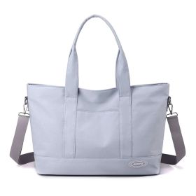 Large Capacity Tote Bag New Shoulder Bag Casual Korean Style Trendy Solid Color Handbags For Women (Color: Purple)