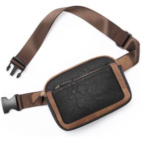 Fashion Artificial Leather Women's Pocket (Option: Black Brown)