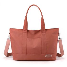Large Capacity Tote Bag New Shoulder Bag Casual Korean Style Trendy Solid Color Handbags For Women (Color: Red)